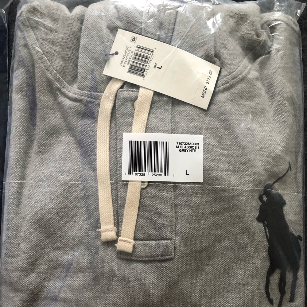 "NWT" Polo Ralph Lauren Men's Mesh Hoodie - Picture 4 of 4